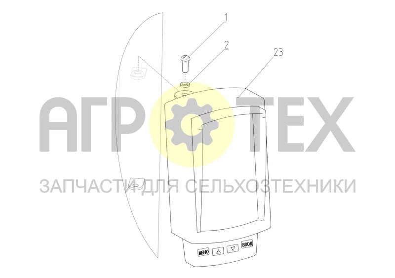 Чертеж Панель информационная (S340.06.07.000Ф)